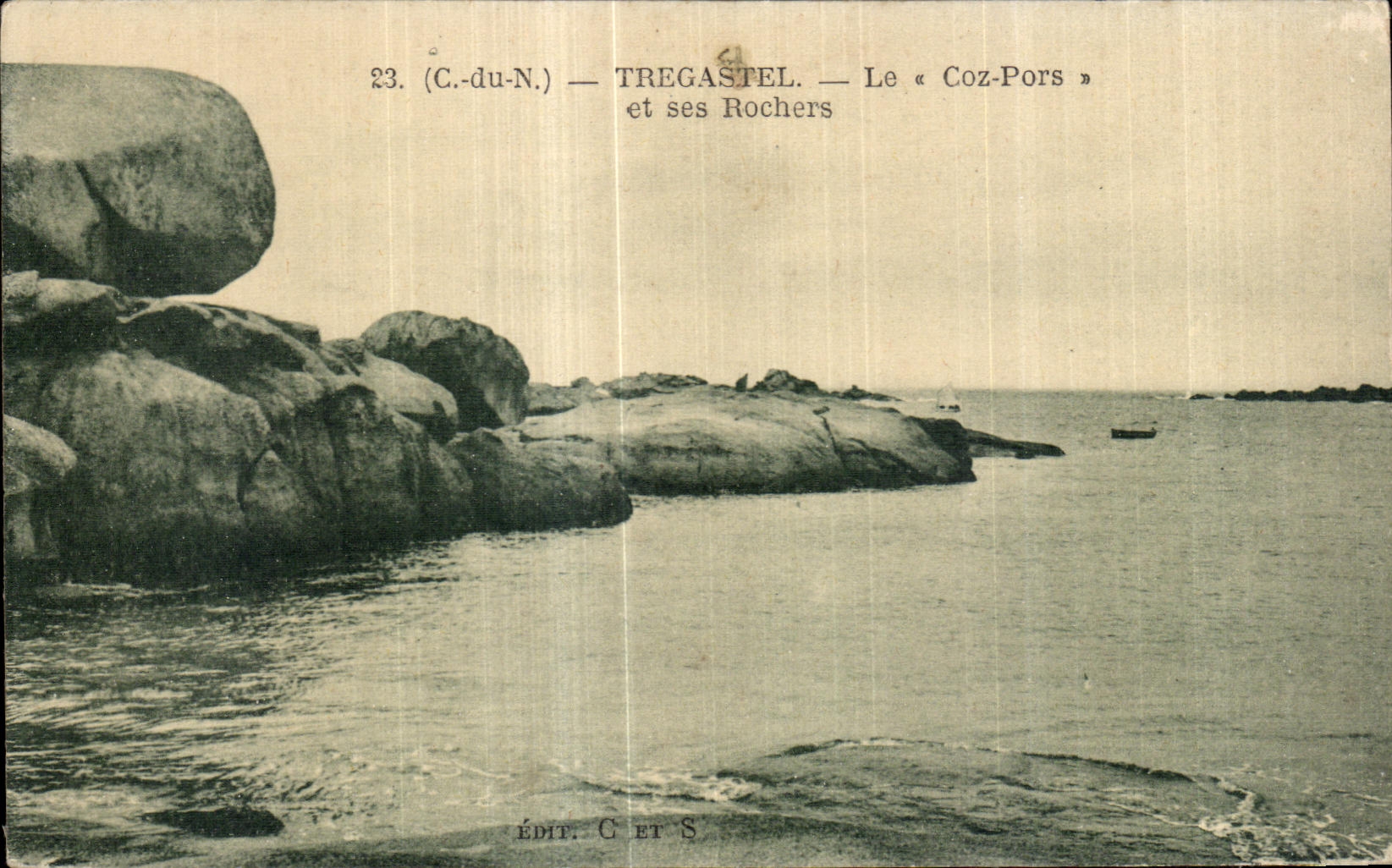 TREGASTEL — Le « Coz-Pors » et ses Rochers — Édit. C ET S
