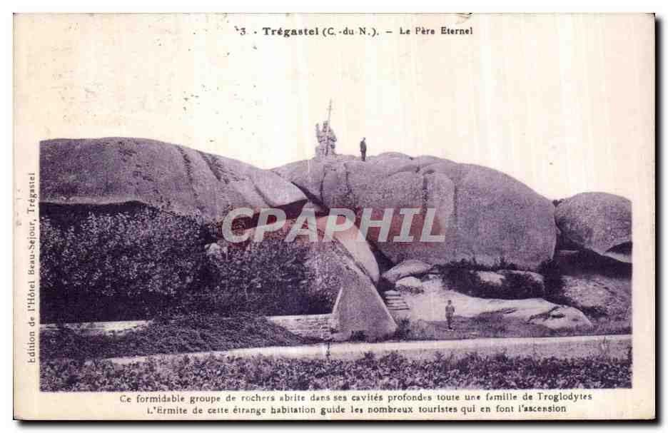 Trégastel (C.-du-N.) — Le Père Eternel — Édition de l'Hôtel Beau-Séjour, Trégastel