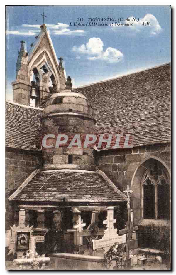 CPA Tregastel L Eglise et l Ossuaire