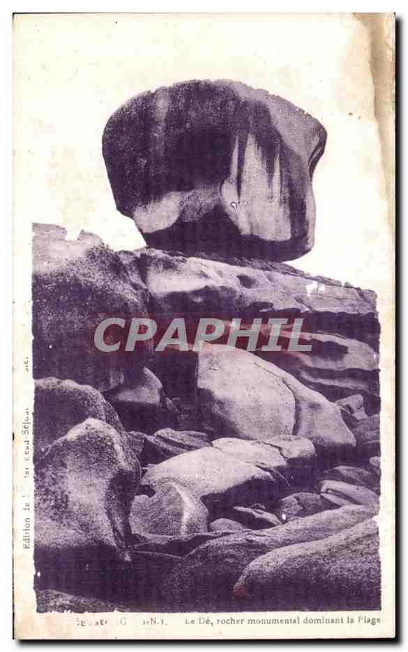 Le Dé, rocher monumental dominant la Plage — Édition J. Le G. N.I. — Série G-N.I.