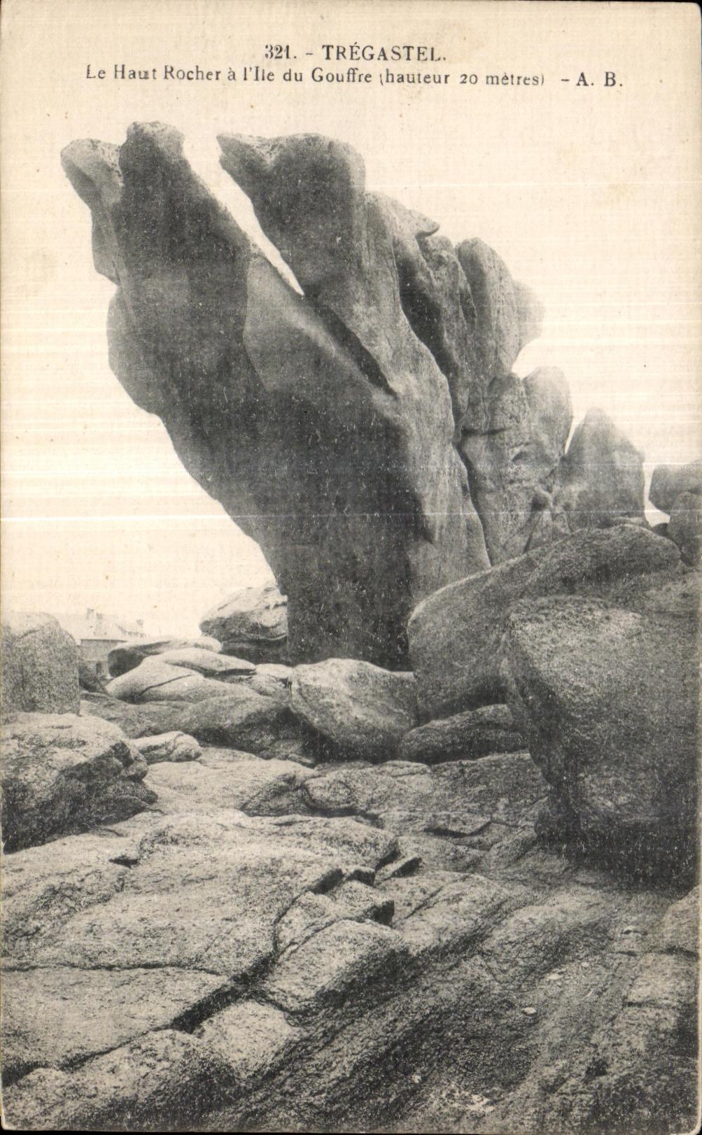 Le Haut Rocher à l'Île du Gouffre — Trégastel — A. B. n°321