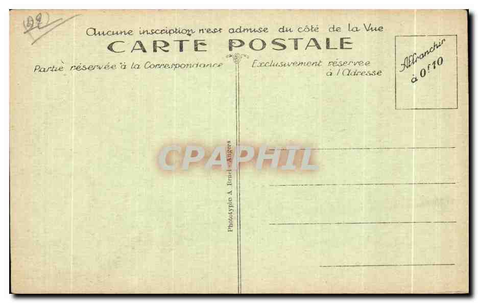 Le Haut Rocher à l'Île du Gouffre — Trégastel — A. B. n°321 — Achterkant