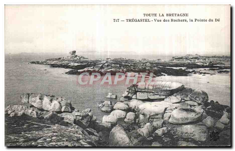 Tré gastel — Vue des Rochers, la Pointe du Dé — Toute la Bretagne, n° 717