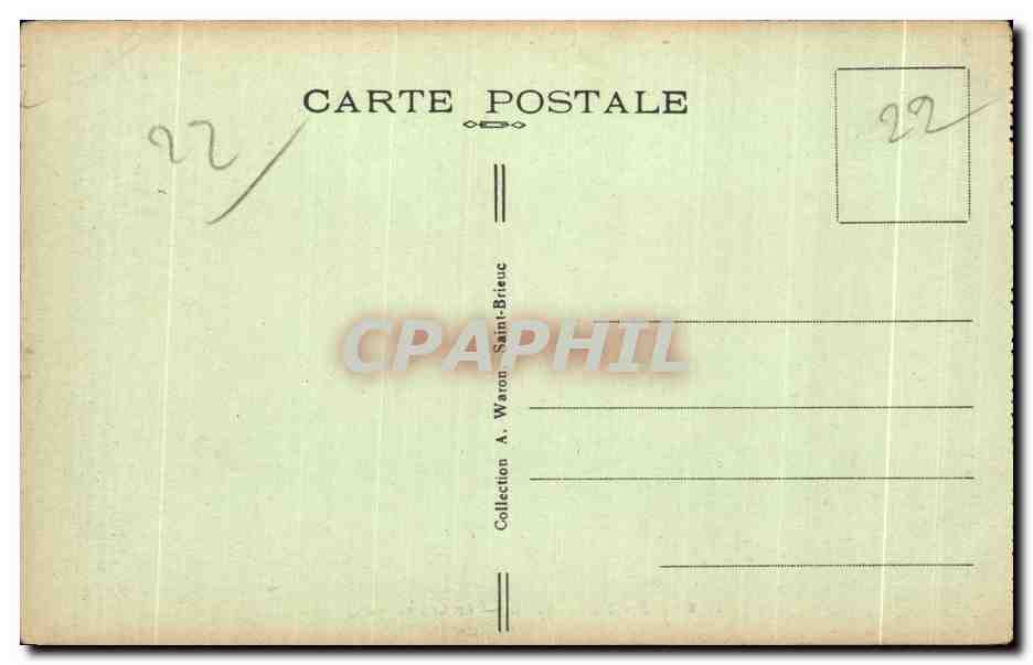 Le Grand Gouffre — TREGASTEL — La Bretagne Pittoresque — Verso