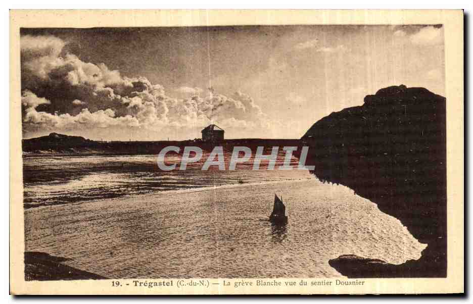 Trégastel (C.-du-N.) — La grève Blanche vue du sentier Douanier — Édition Beau-Setjour, Trégastel