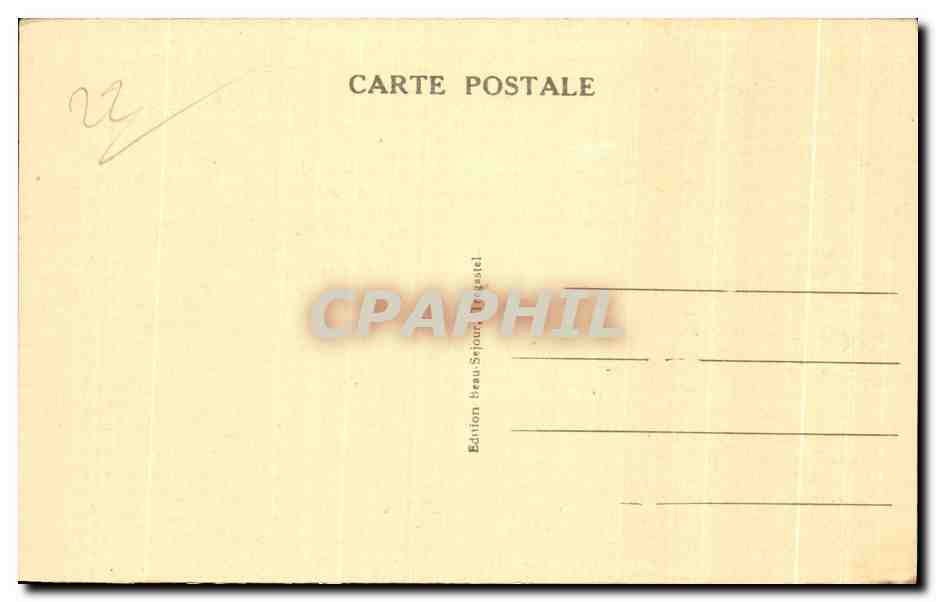 Trégastel (C.-du-N.) — La grève Blanche vue du sentier Douanier — Édition Beau-Setjour, Trégastel — Verso