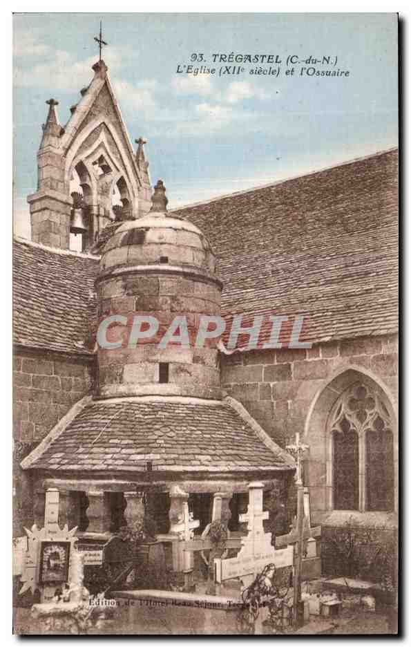 CPA Tregastel L Eglise et I Ossuaire