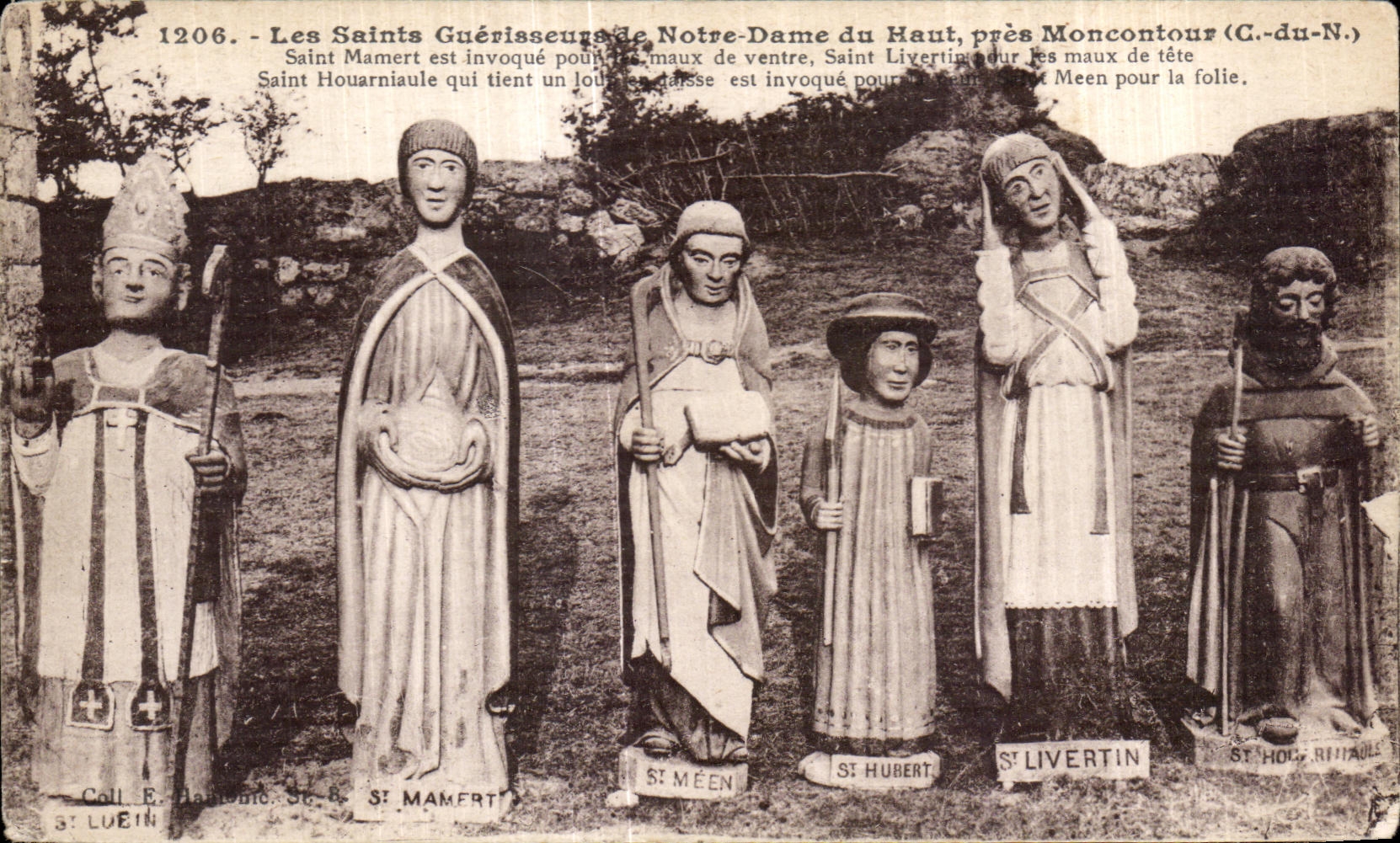 Les Saints Guérisseurs de Notre-Dame du Haut, près Moncontour (G.-du-N.) — Collection E. Bannic, n°1206