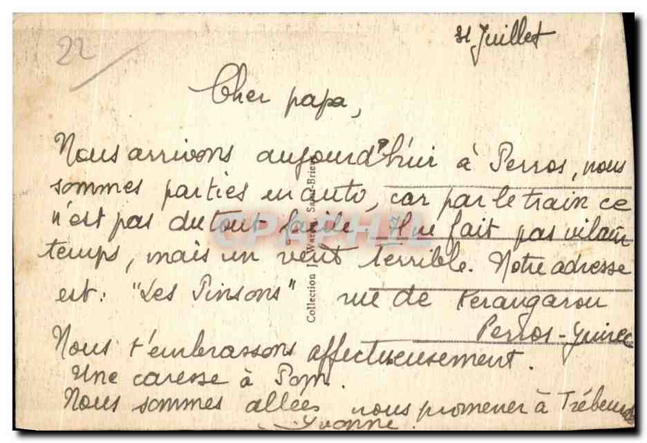 Callac — L'Église — La Bretagne Pittoresque — Rückseite