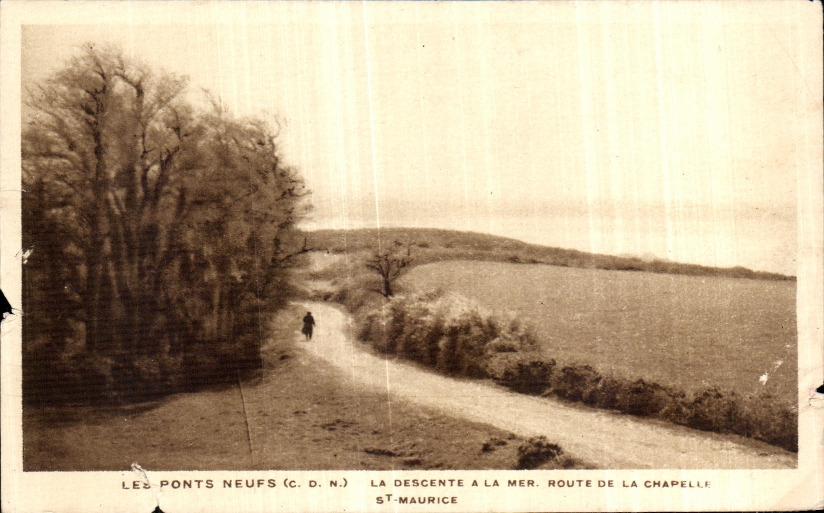 Los Puentes Nuevos (C.D.N.) — La bajada al mar, camino de la capilla — St-Maurice