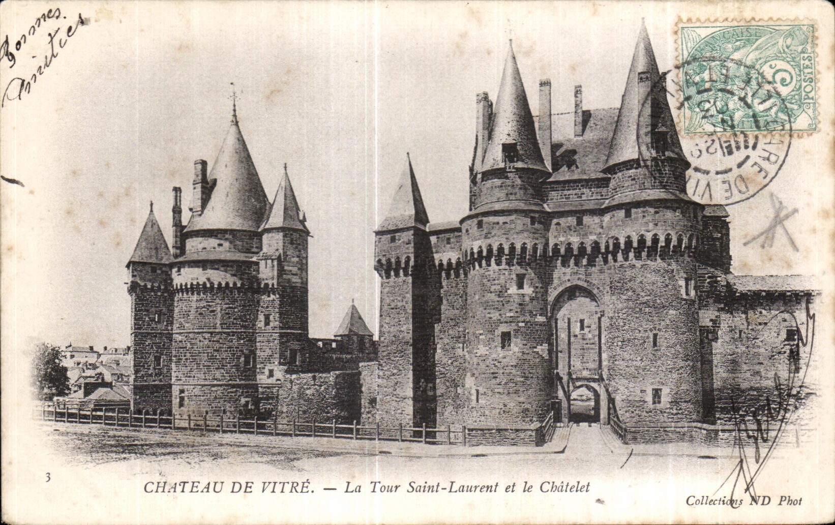 Château de Vitré — La Tour Saint-Laurent et le Châtelet — Collections ND Phot