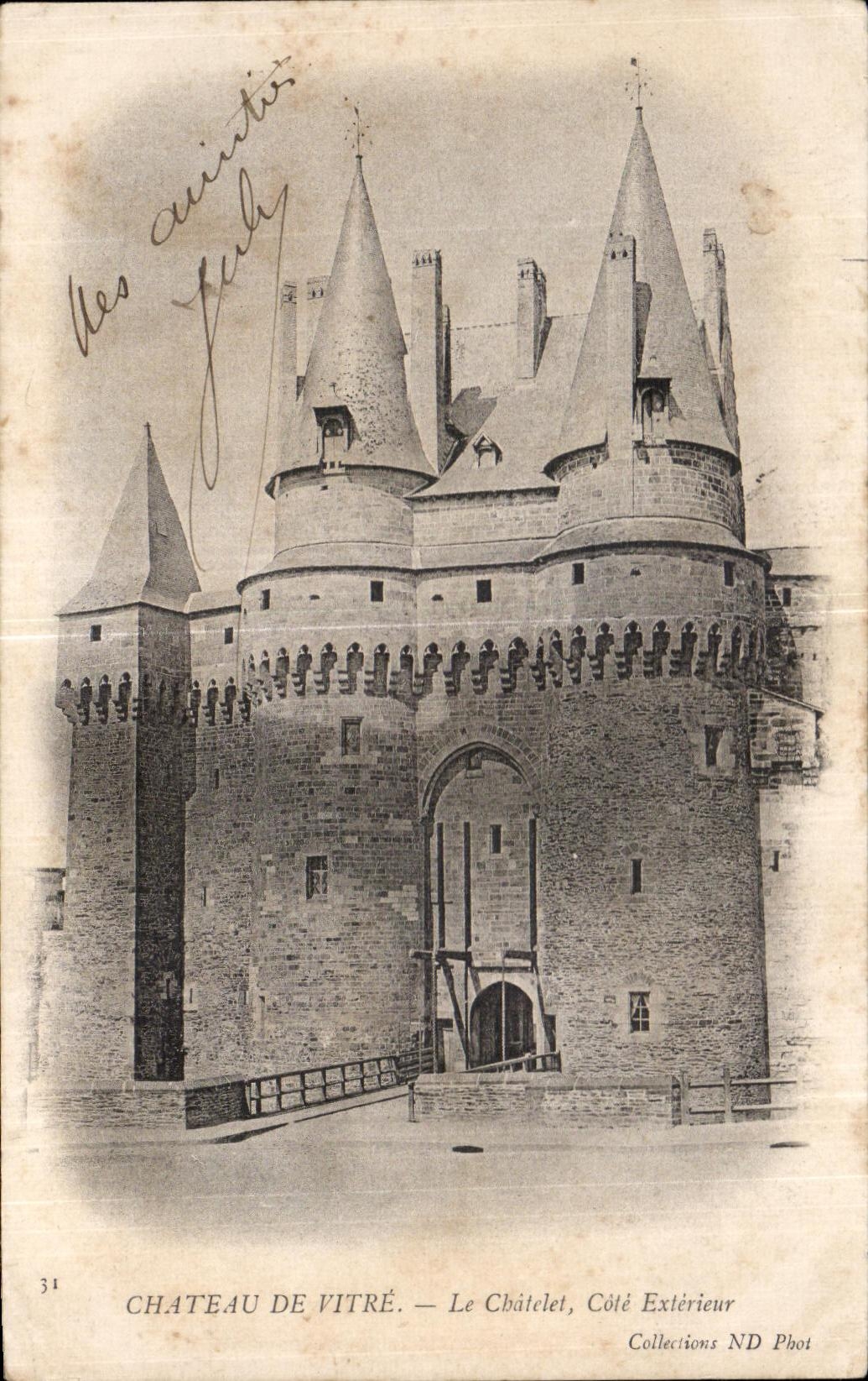 Château de Vitré — Le Châtelet, Côté Extérieur — Collections ND Phot