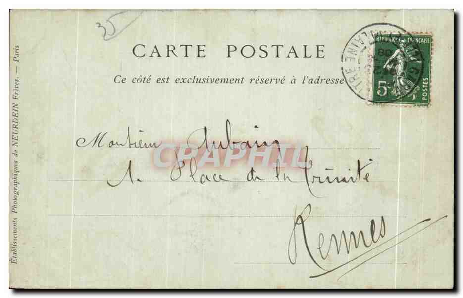 Château de Vitré — Le Châtelet, Côté Extérieur — Collections ND Phot — Rückseite