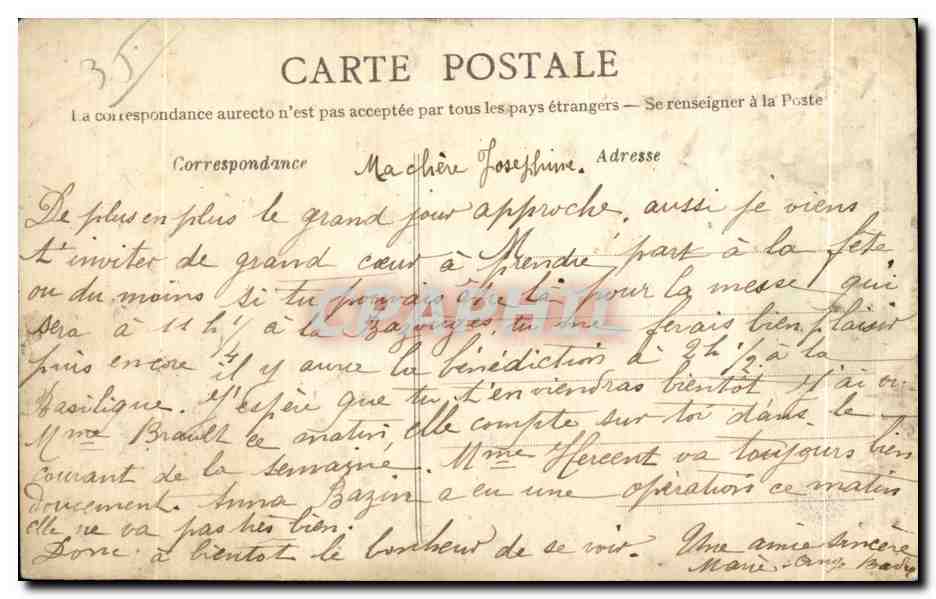 Le Château de Vitré — Le Châtelet et la Tour Saint-Laurent — Collection A. Warron, St-Brieuc — Rückseite