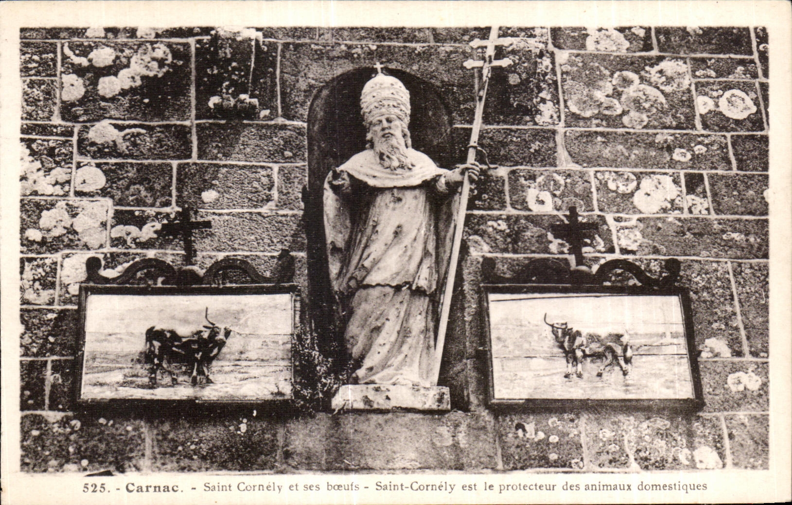 CPA Carnac Saint Cornely et ses Boeufs Saint Cornely est le Protecteur des animauk