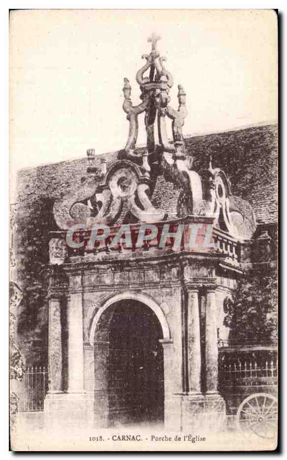 CPA Carnac Porche de I Eglise
