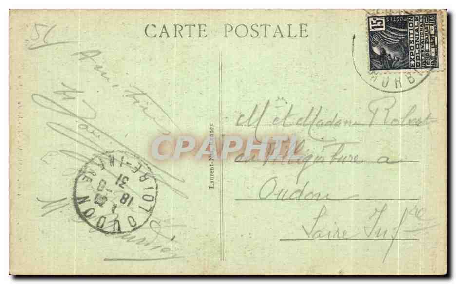 CPA Carnac Porche de I Eglise — Rückseite