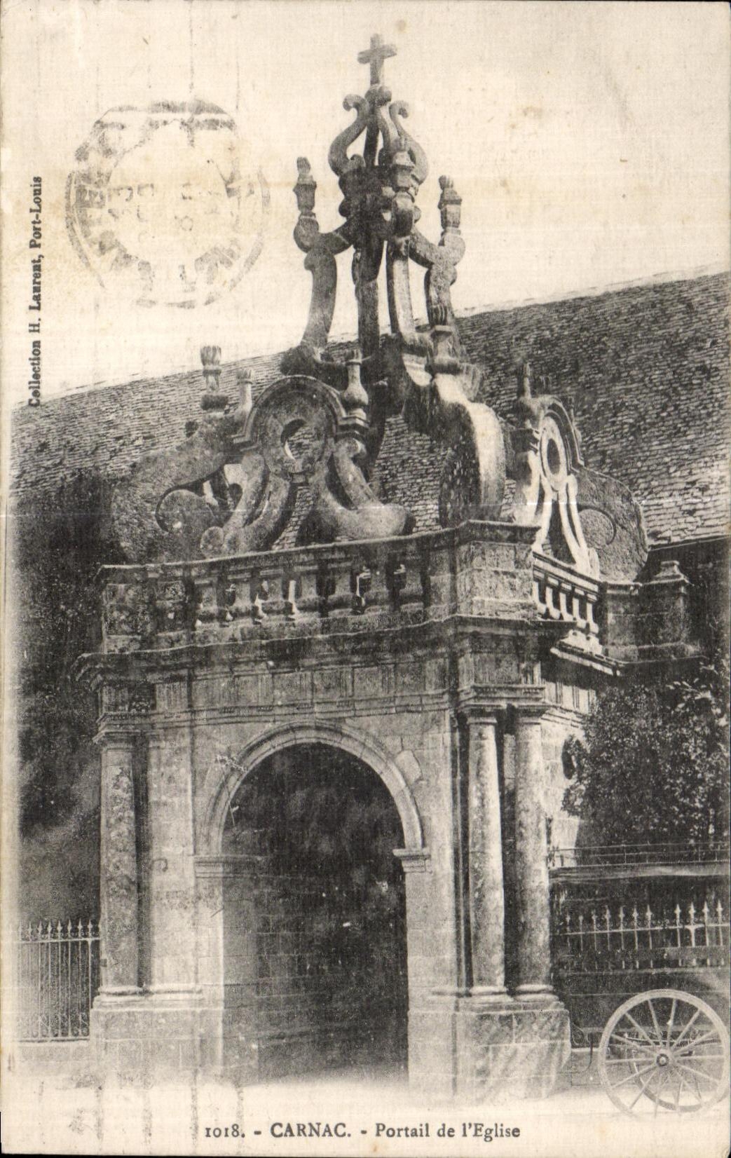 CPA Carnac Portail de I Eglise