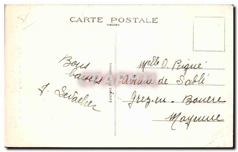 Le Calvaire du Guéhenno — érigé en 1550, restauré en 1893 — série 3177 — Rückseite
