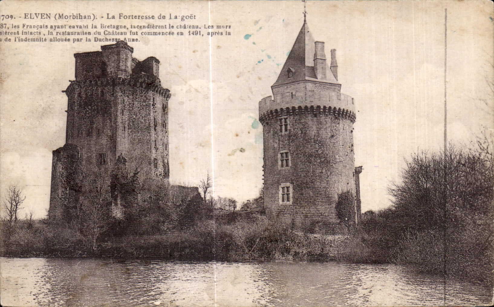 CPA Elven (Morbihan) La Forteresse de Lagoet