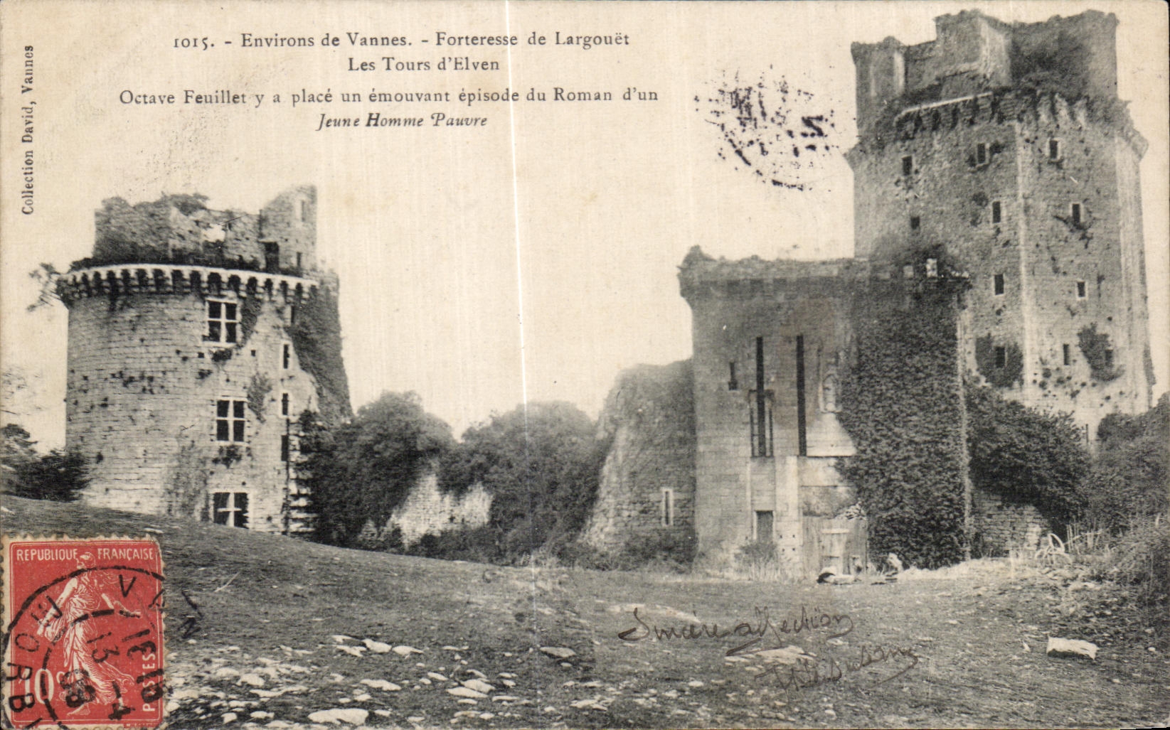CPA Environs de Vannes Forteresse de Largouet Les Tours d Elven