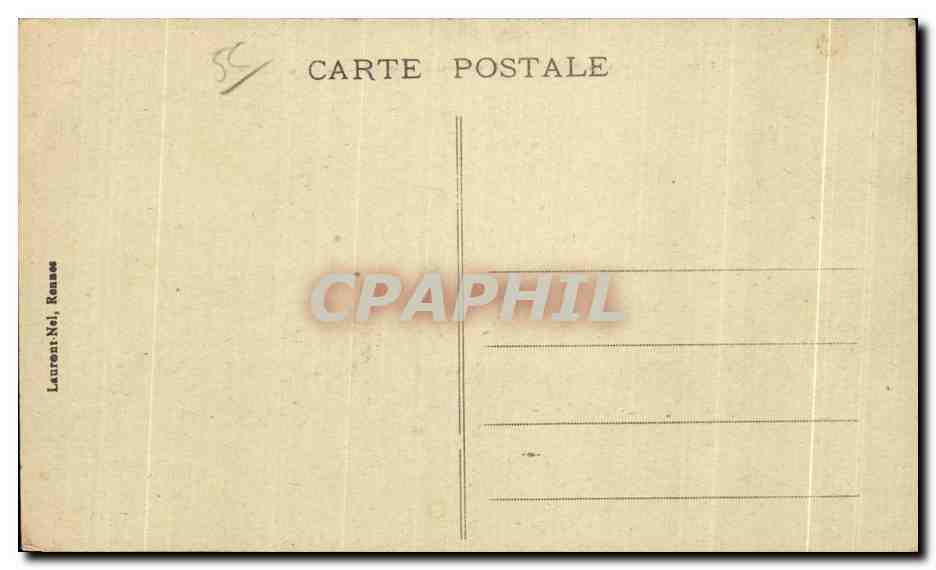 CPA Environs de Vannes Forteresse de Largoet Les Tours d Elven — Rückseite