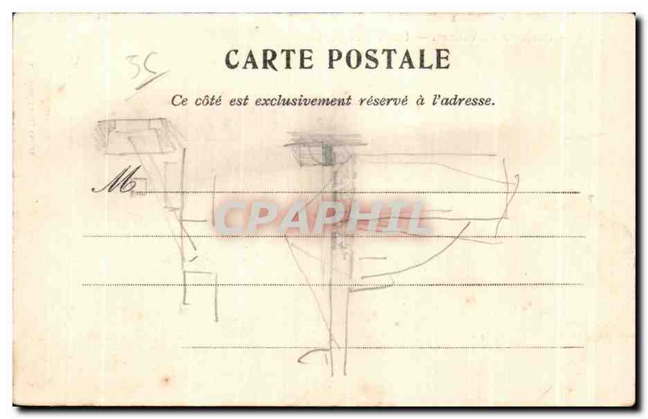 CPA Environs de Vannes Les Tours d Elven — Rückseite