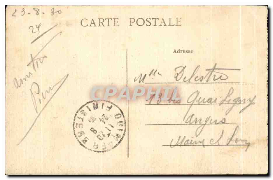 CPA La Pointe du Raz Vue d ensemble — Rückseite