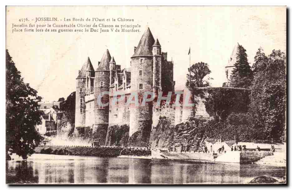 Josselin — Les Bords de l'Oust et le Château — Laurent-Nel, Roazen, n°4176