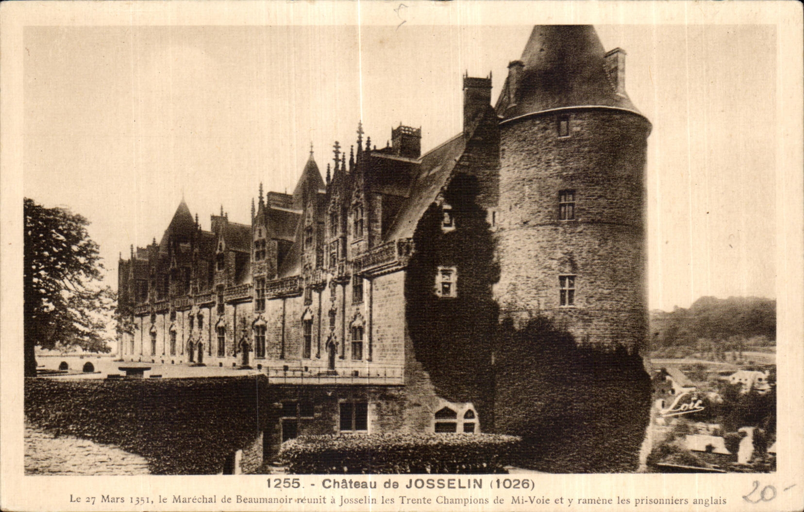CPA Chateau de Josselin Le Mars Le Marechal de Beaumanoir