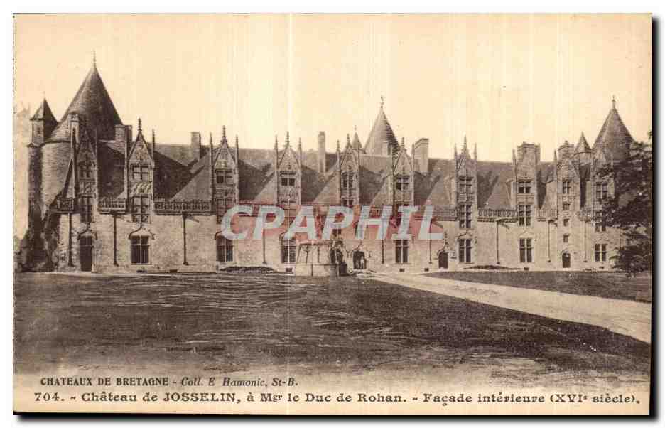 Château de Josselin — Façade intérieure (XVIe siècle) — Coll. E. Hamonic, St-B.