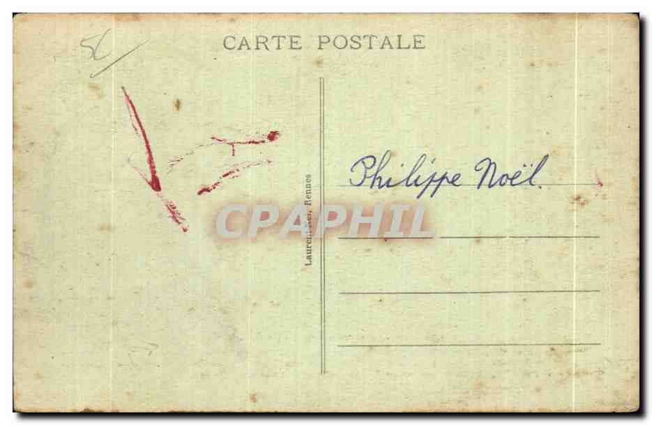 Château de Josselin — La Salle à manger — Éditeur : Lauret, Rennes — Rückseite