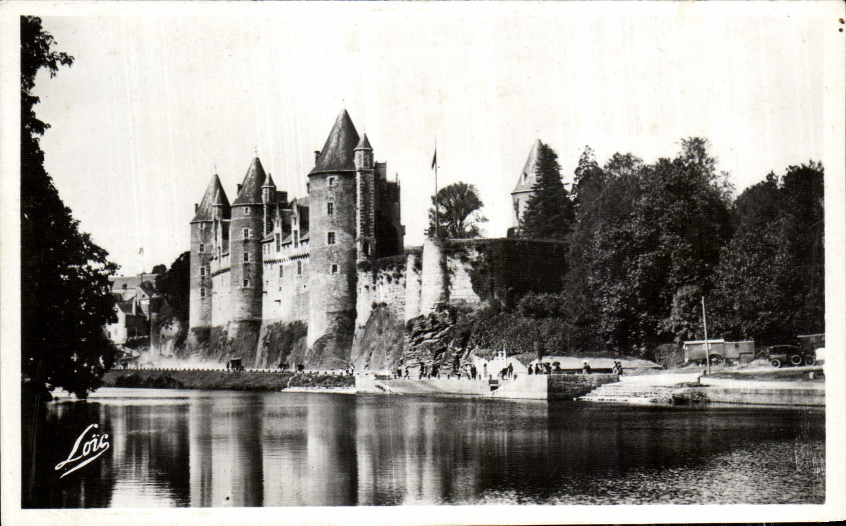 Josselin — Les bords de l'Oust et le Château — éditeur Loïc