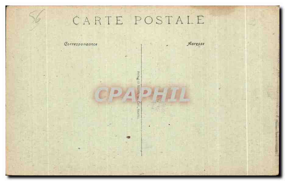 CPA Josselin Les Fenelres de Couronnement du Chateau — Rückseite