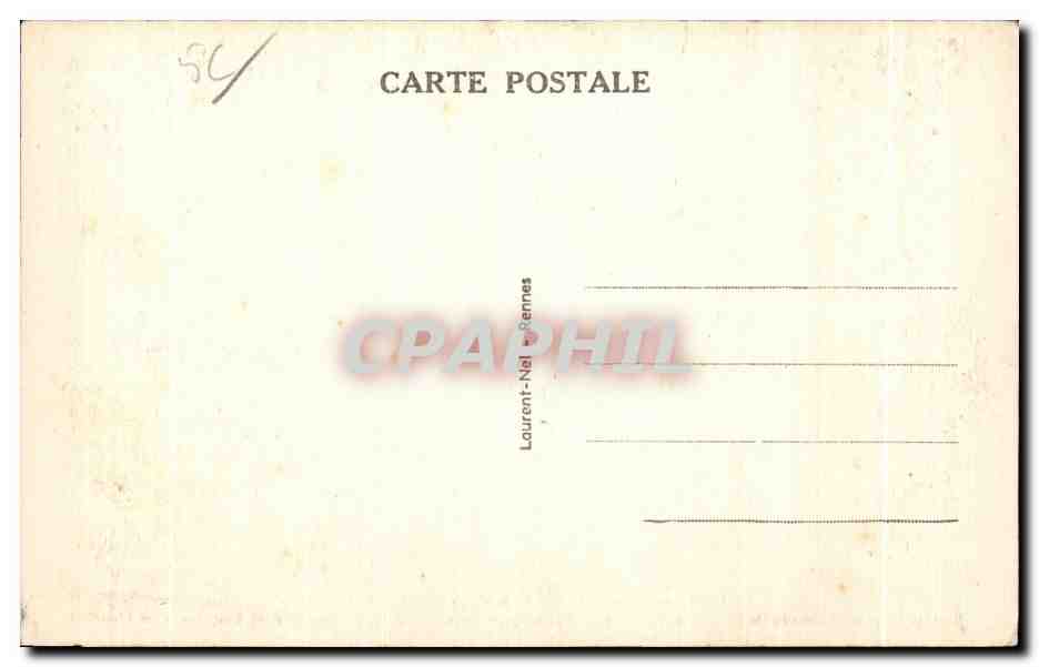 Josselin — Les bords de l'Oust et le Château — Laurent-Nel, Rennes, n°4576 — Rückseite