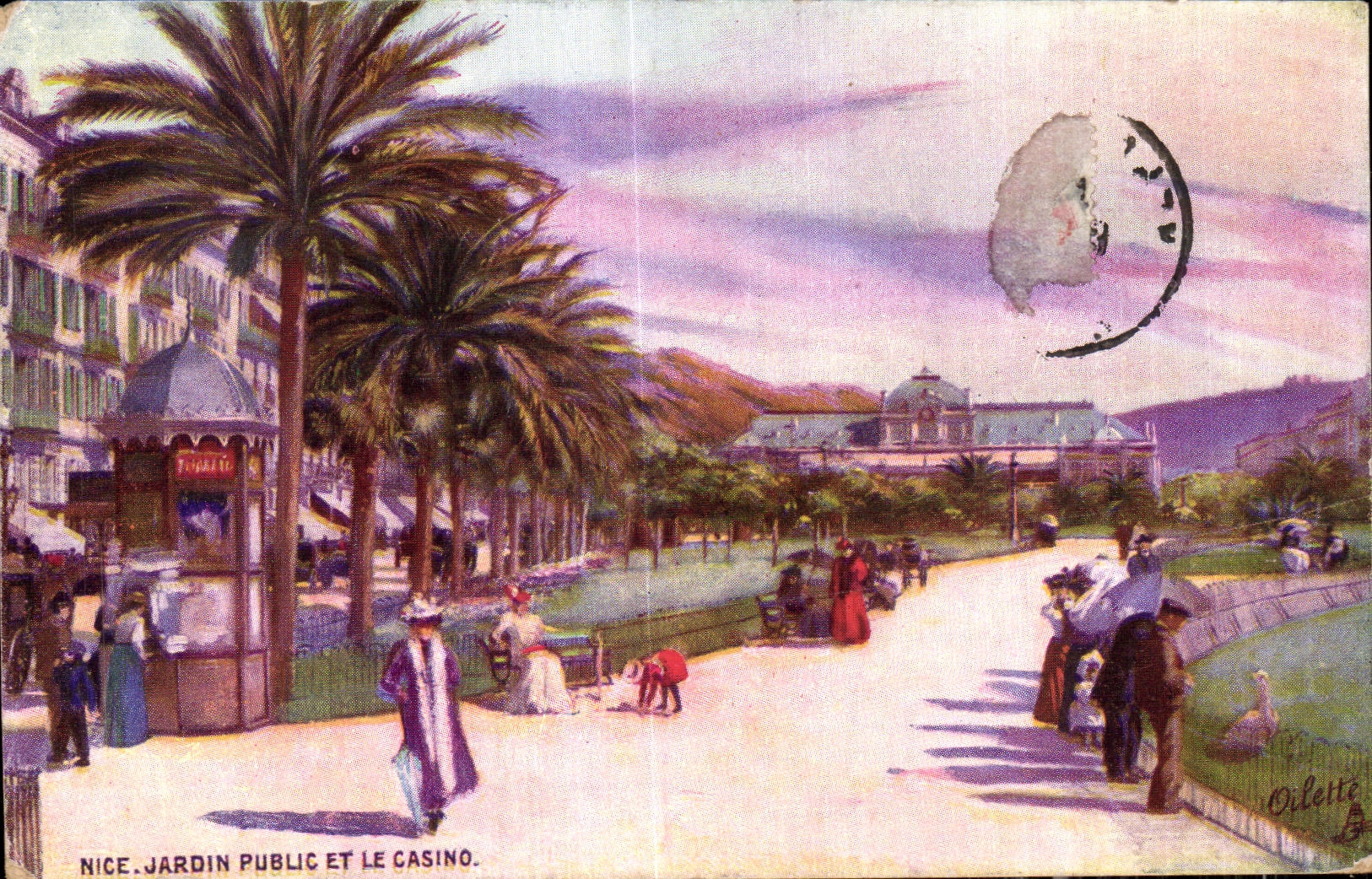 CPA Nice Jardin Public Et Le Casino