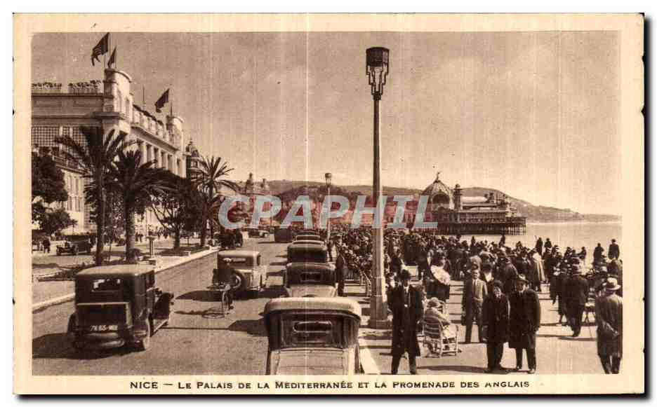 CPA Nice Le Palais De La Mediterranee Et La Promenade Des Anglais