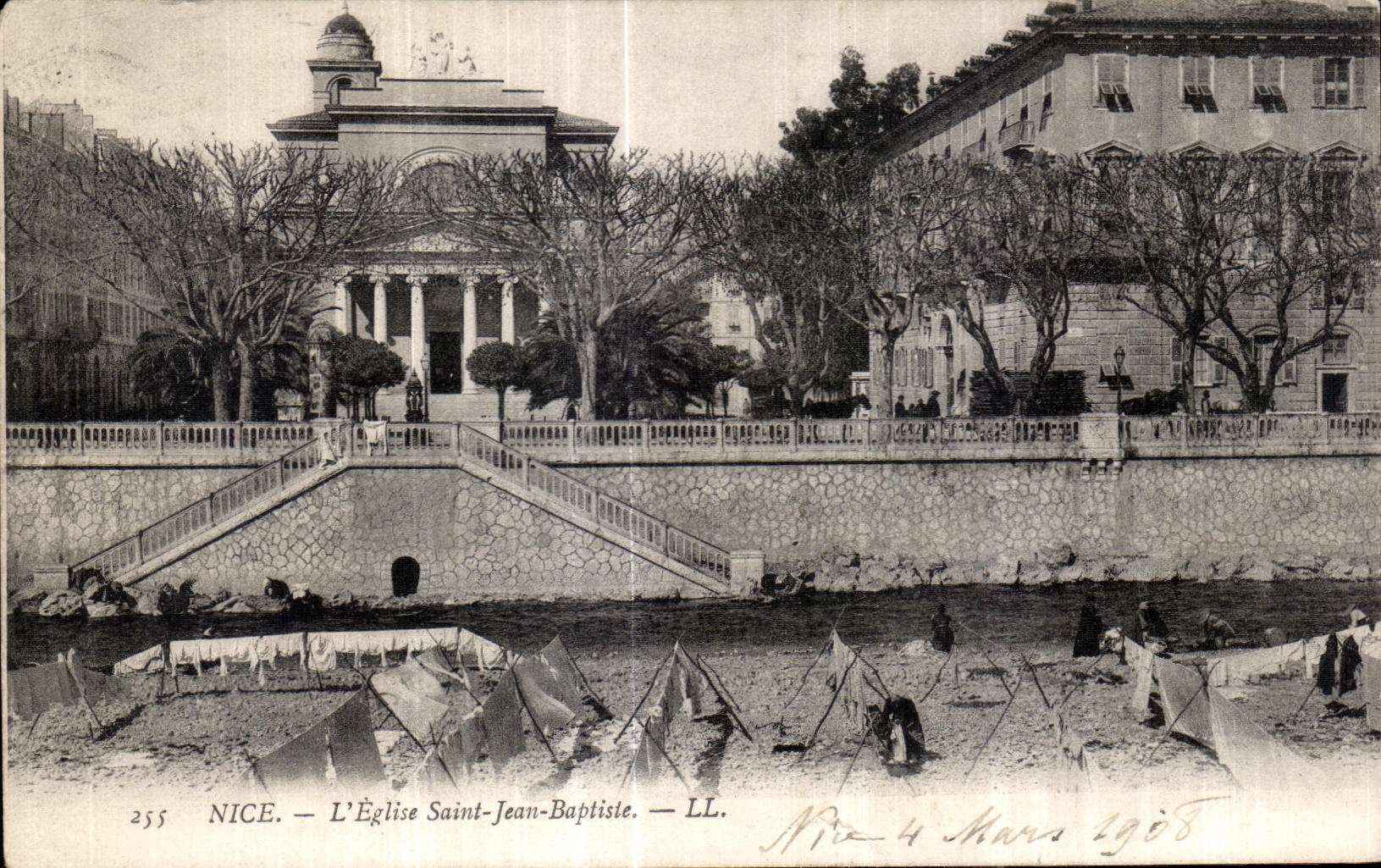 CPA Nice L Eglise Saint Jean Baptiste Lavandieres