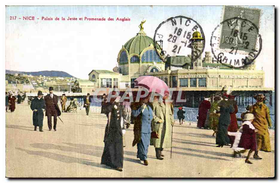 CPA Nice Palais de la Jettee et Promenade des Anglais