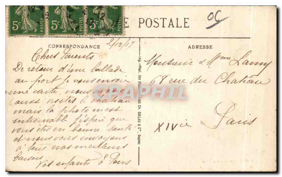 CPA Nice Interieur du Port Bateaux — Verso