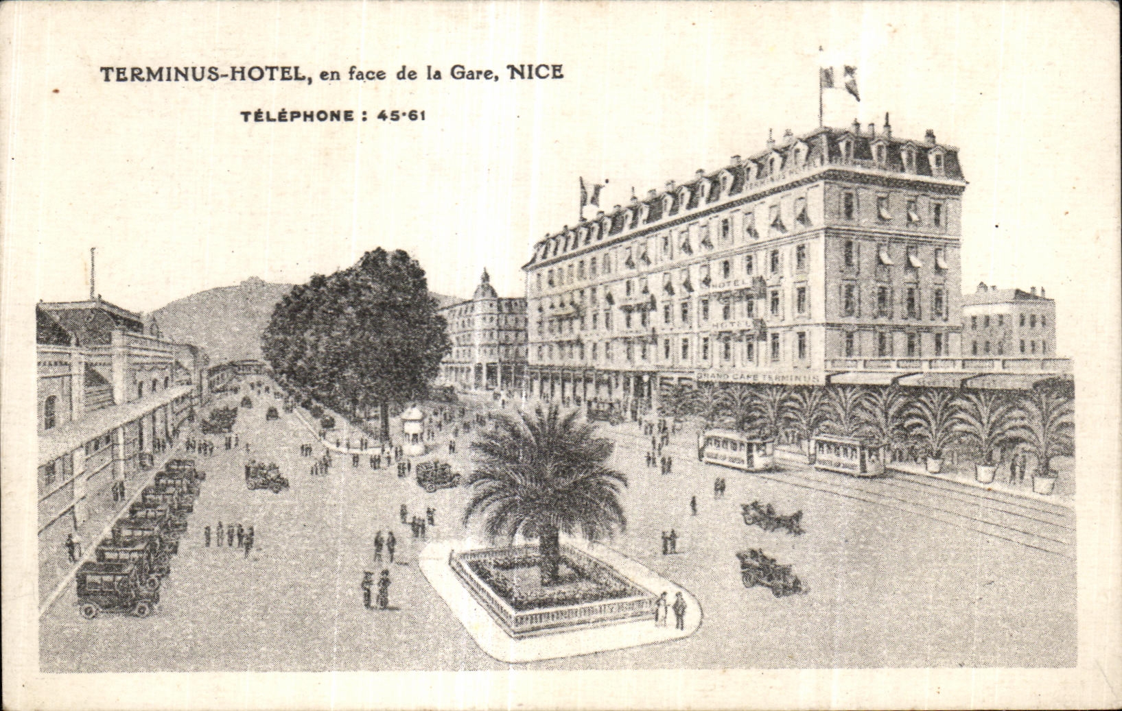 CPA Terminus Hotel en face de la Gare Nice