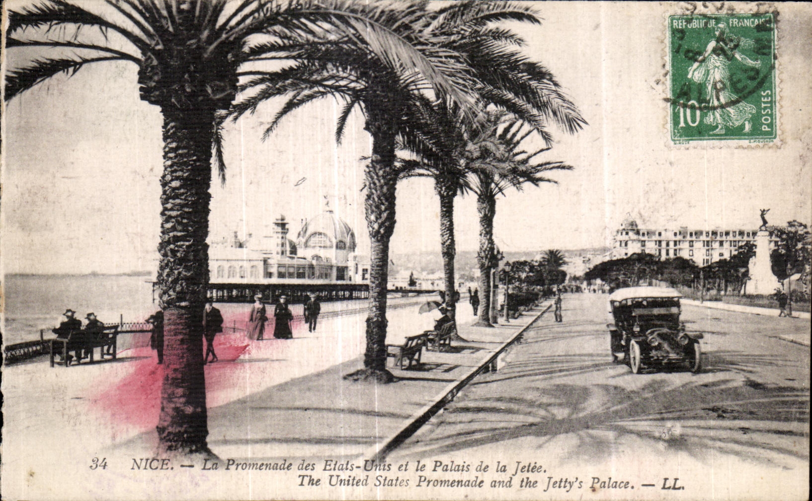 CPA Nice Le Promenade des Etats Unis et le Palais de la Jetee The United States Promenade and the Jetty s Palace