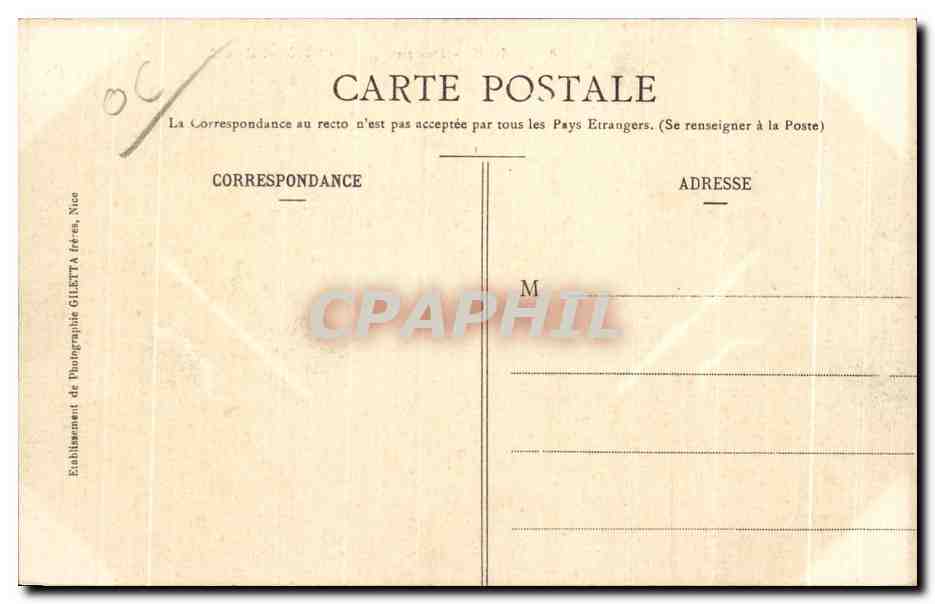 CPA Nice Promenade et Hotel des Anglais Ane Donkey Enfants — Verso