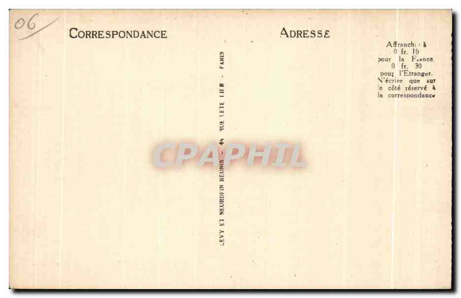 CPA Nice Les Jardins de Verdun Verdun Avenue — Rückseite
