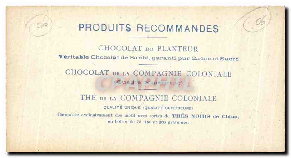 CPA Cliche Verascope Richard Vue De Nice Publicite Chocolat du Planteur  — Rückseite