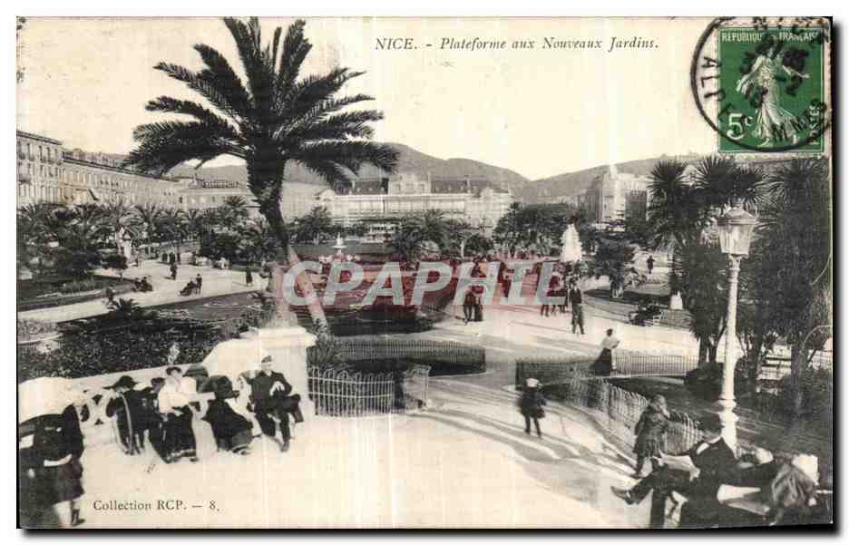 CPA Nice Plateforme aux Nouveaux Jardins