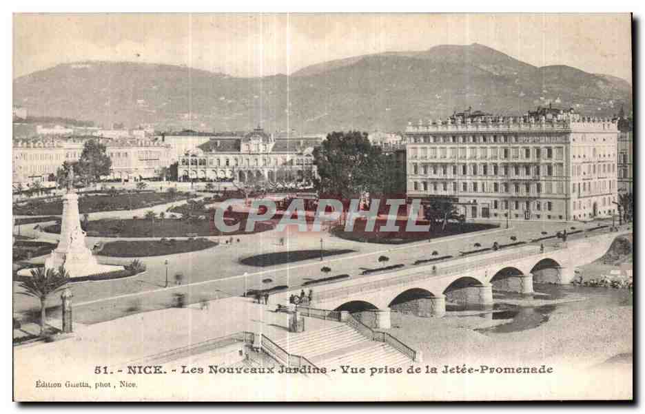 CPA Nice Les Nouveaux Jardins Vue prise de la Jetee Promenade