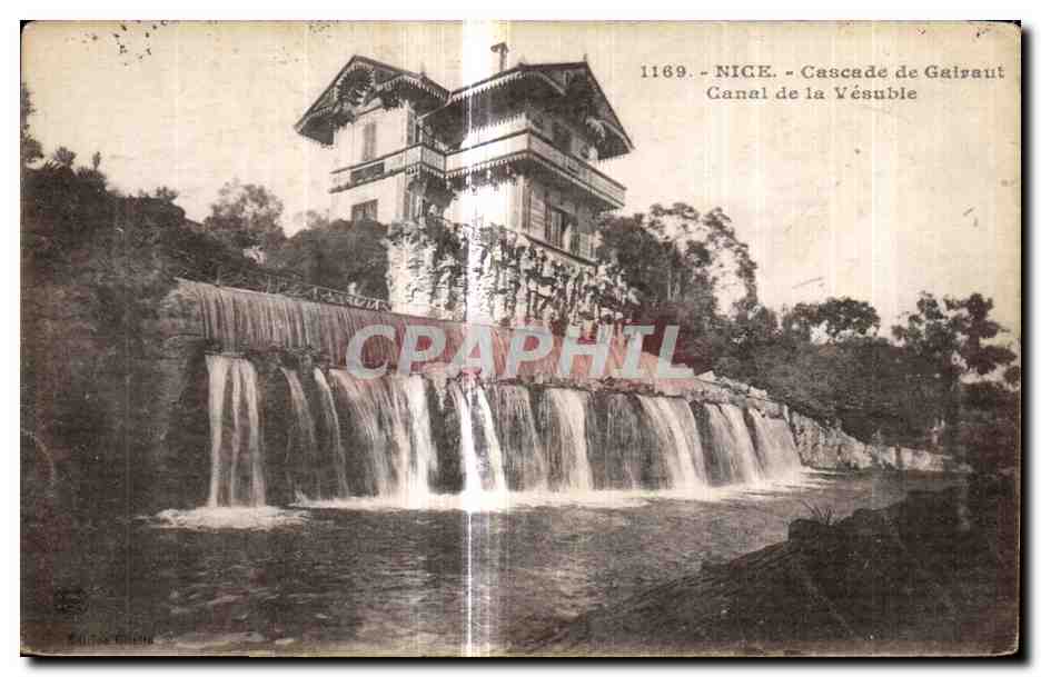 CPA Nice Cascade de Gairaut Canal de la Vesuble
