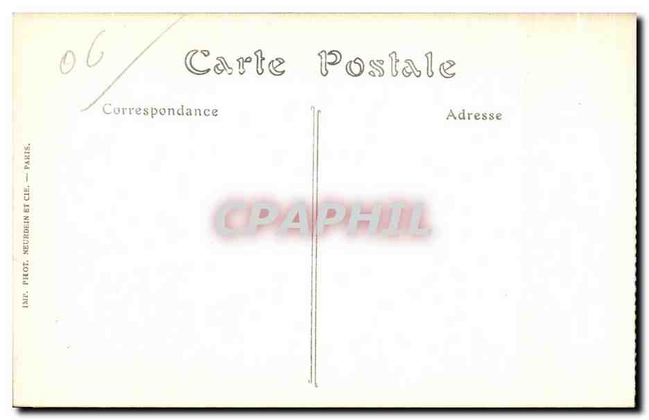 CPA Nice et la Baie des Anges Vue Prise du Mont Boron — Rückseite