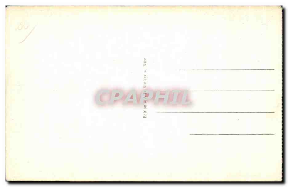 CPA Nice Les Regates Bateaux — Verso